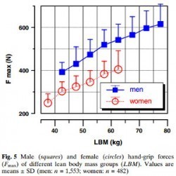 férfi vs nő markolat strength